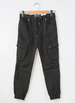 Pantalon Cargo Garcia Noir Taille Élastique