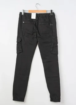 Pantalon Cargo Garcia Noir Taille Élastique