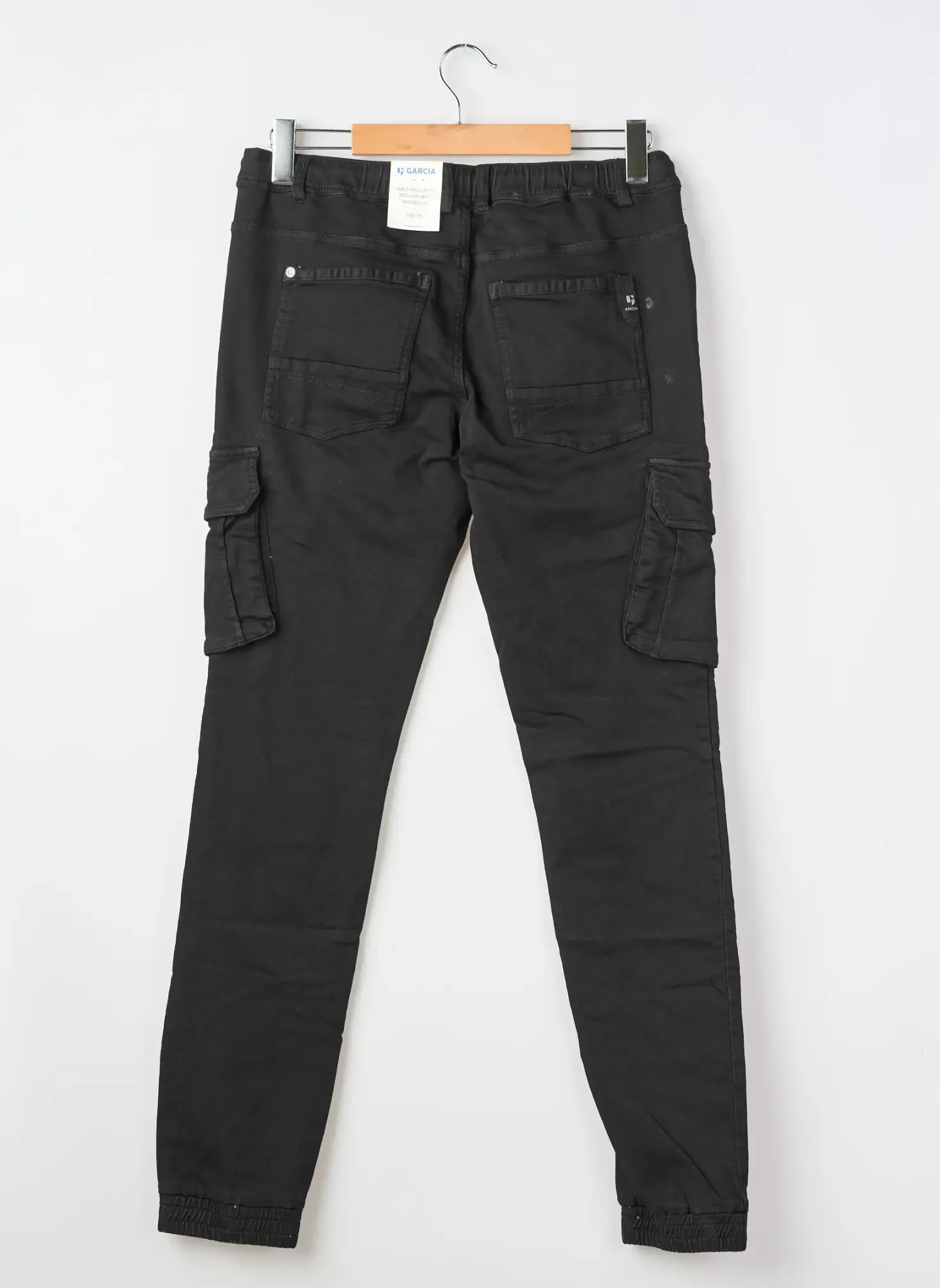 Pantalon Cargo Garcia Noir Taille Élastique