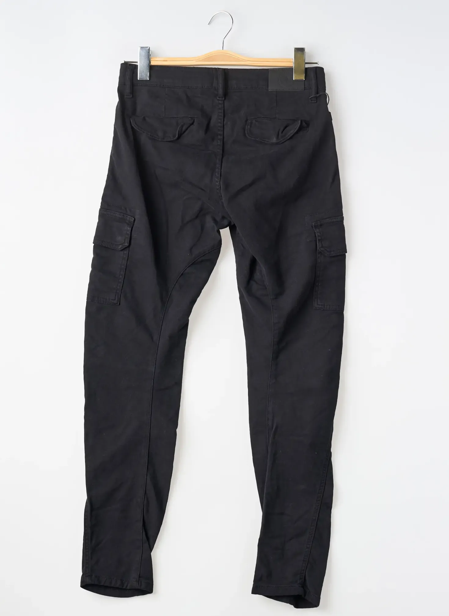 Pantalon Cargo Le Temps Des Cerises Noir Taille Ajustable