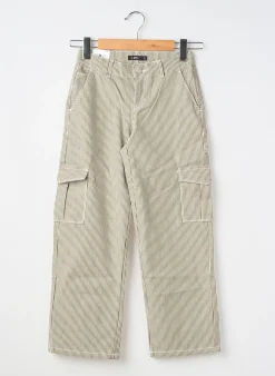 Pantalon Cargo Lmtd Vert Taille Élastique