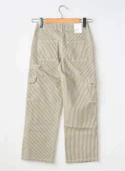 Pantalon Cargo Lmtd Vert Taille Élastique