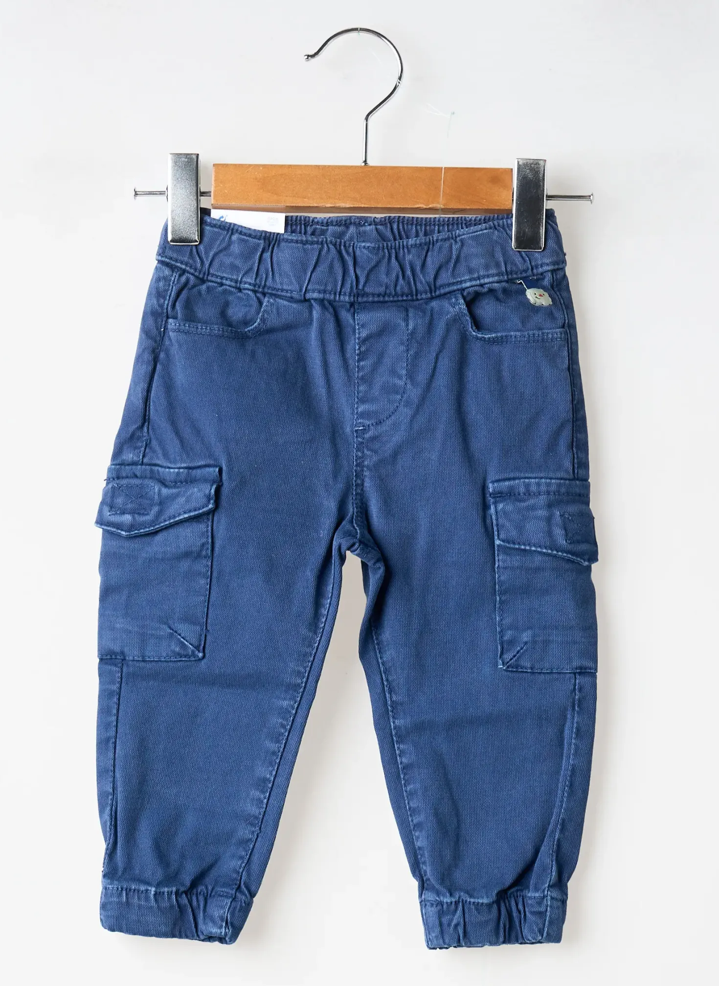 Pantalon Cargo Mayoral Bleu Taille Ajustable