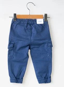 Pantalon Cargo Mayoral Bleu Taille Ajustable