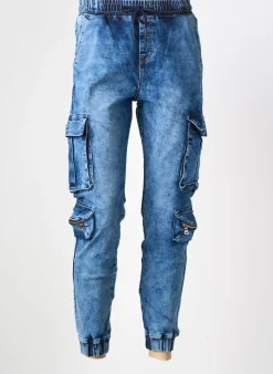 Pantalon Cargo Newstone Bleu Taille Normale