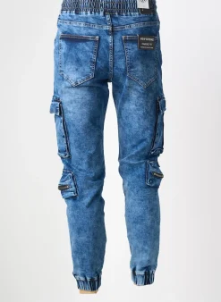Pantalon Cargo Newstone Bleu Taille Normale