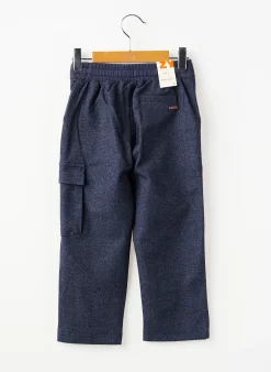 Pantalon Cargo Zy Bleu Taille Élastique