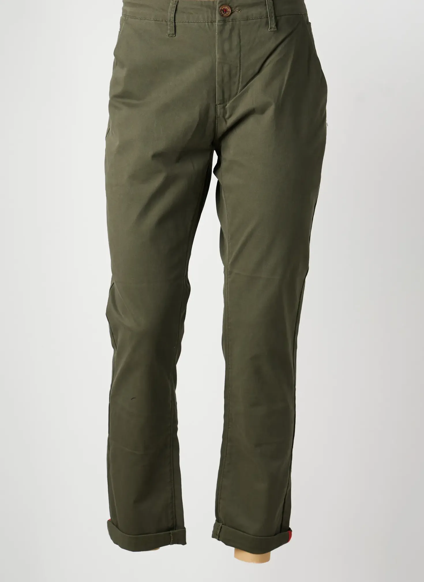 Pantalon Chino Benson & Cherry Vert Taille Normale
