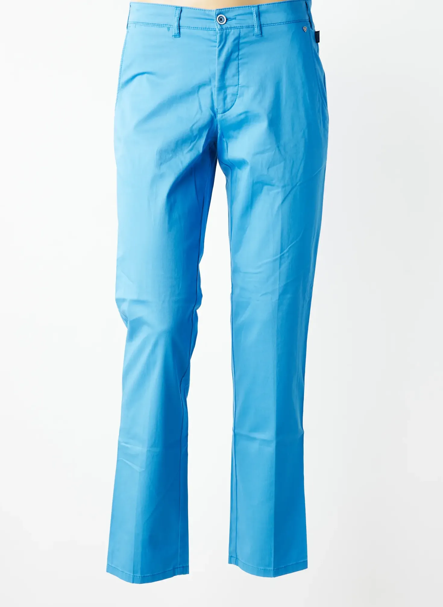 Pantalon Chino Brühl Bleu Taille Normale
