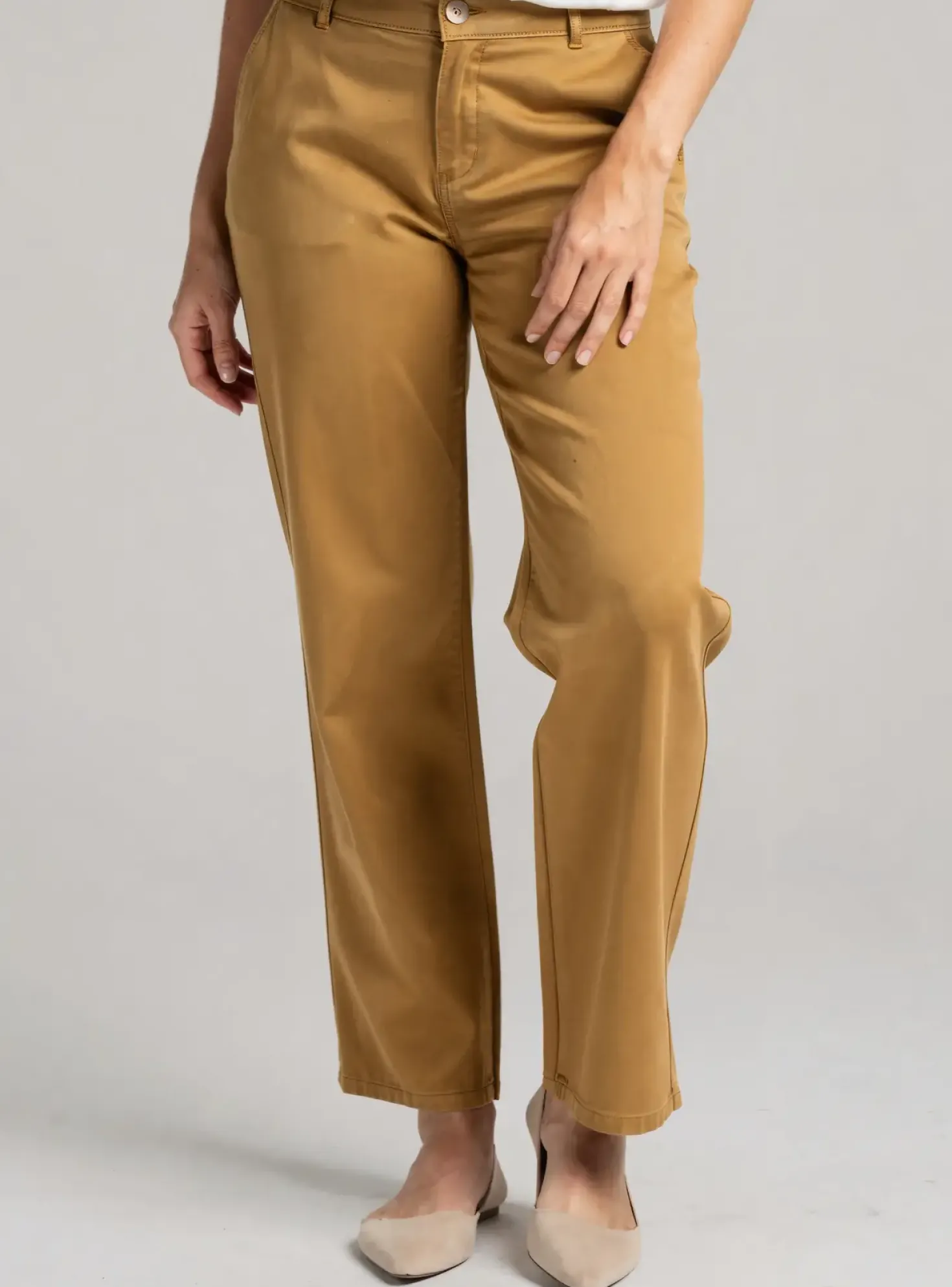Pantalon Chino Couturist Jaune Taille Normale
