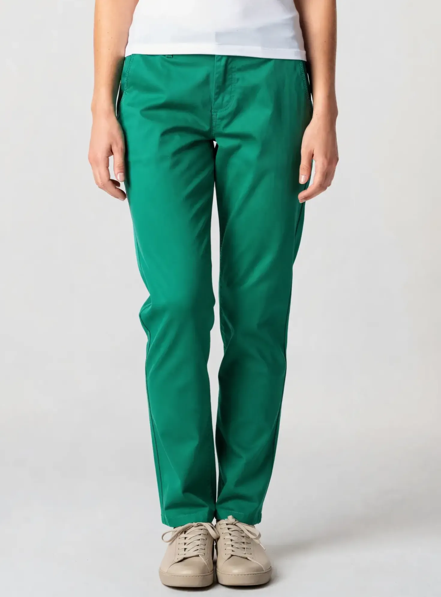 Pantalon Chino Couturist Vert Taille Normale