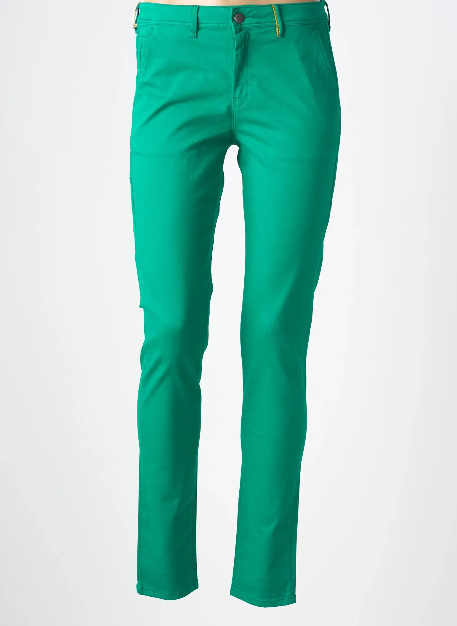 Pantalon Chino Couturist Vert Taille Normale