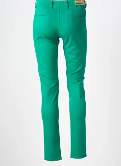 Pantalon Chino Couturist Vert Taille Normale