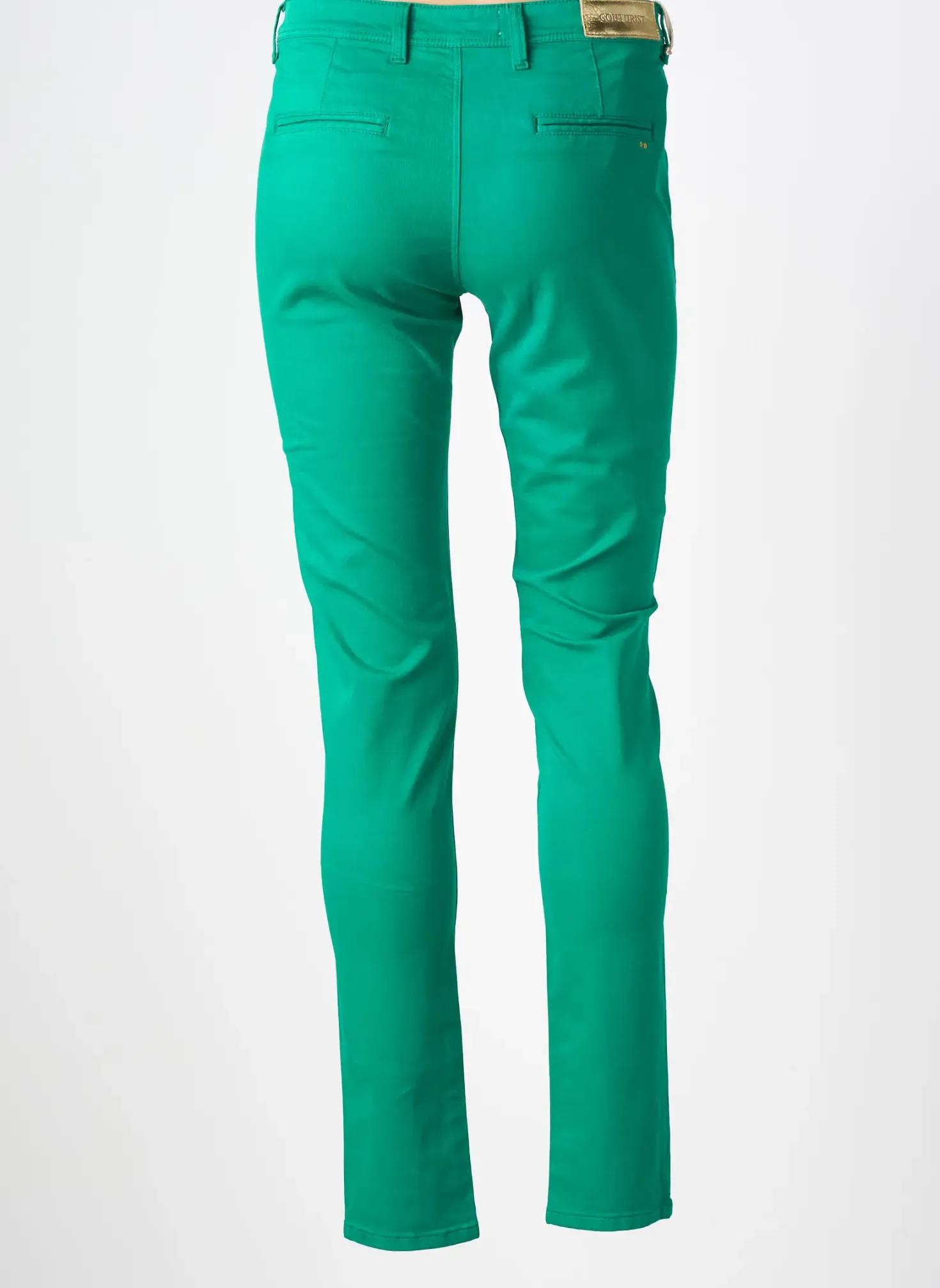Pantalon Chino Couturist Vert Taille Normale