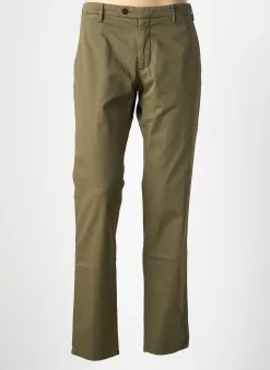 Pantalon Chino Faconnable Vert Taille Normale