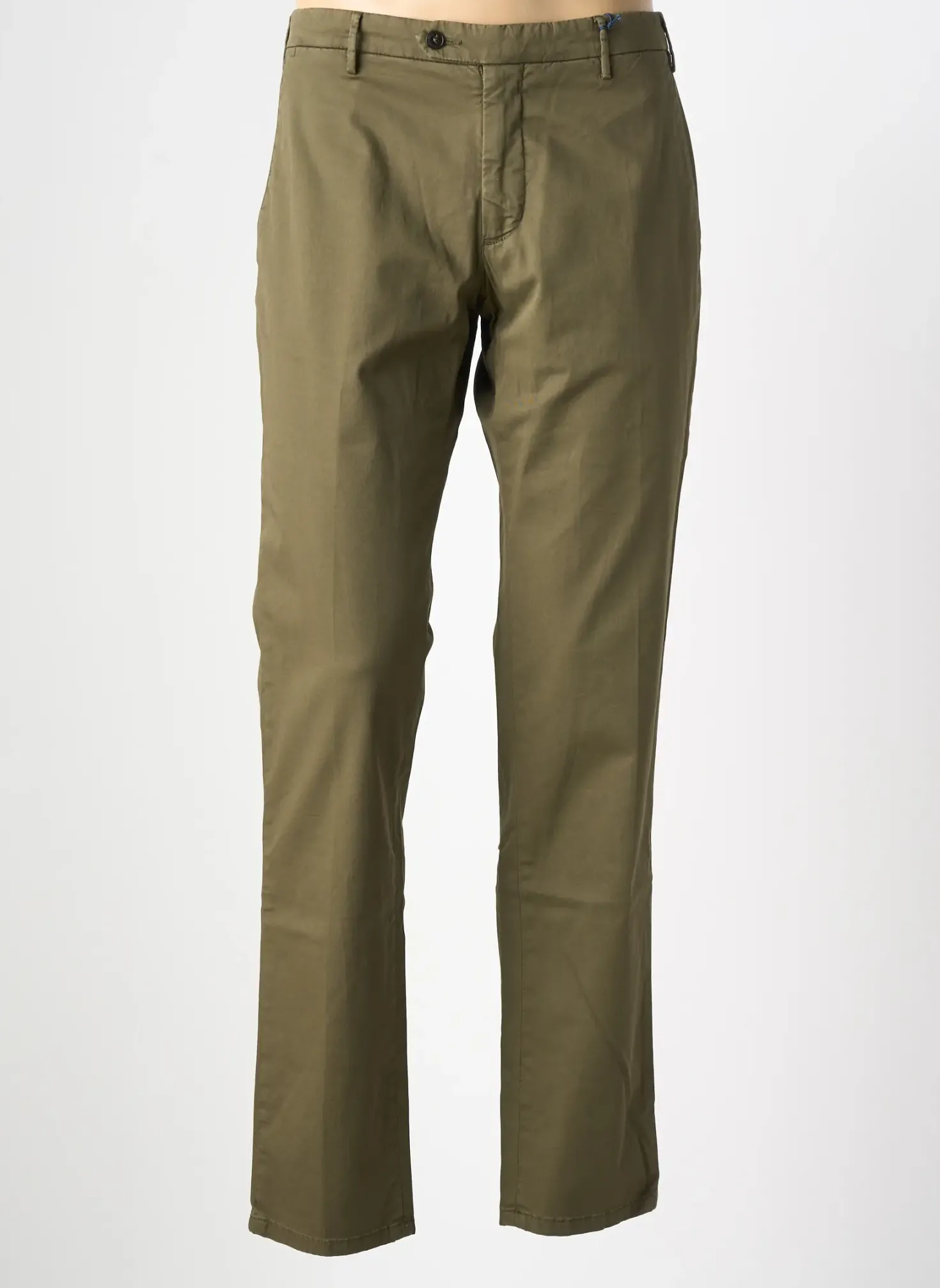 Pantalon Chino Faconnable Vert Taille Normale