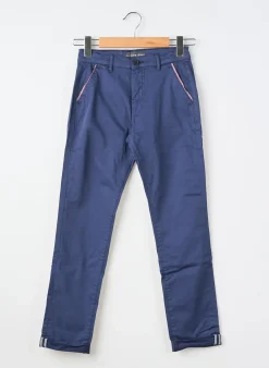 Pantalon Chino Guess Bleu Taille Ajustable