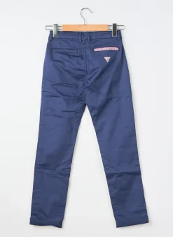 Pantalon Chino Guess Bleu Taille Ajustable