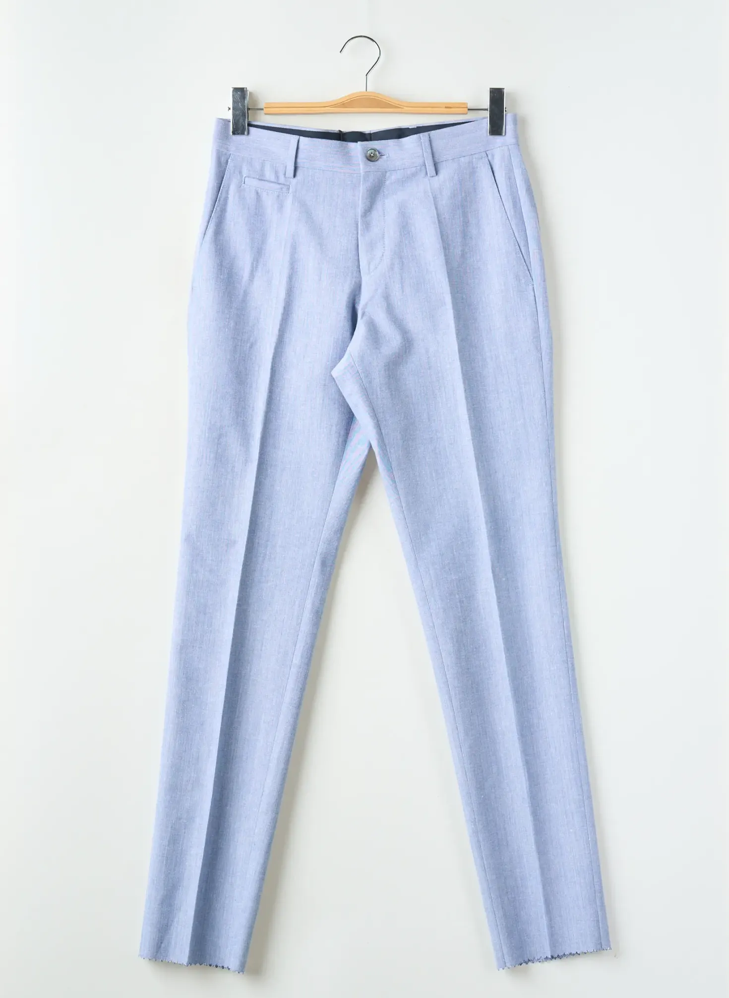 Pantalon Chino Hugo Boss Bleu Taille Haute
