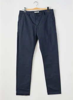 Pantalon Chino Ikks Bleu Taille Normale