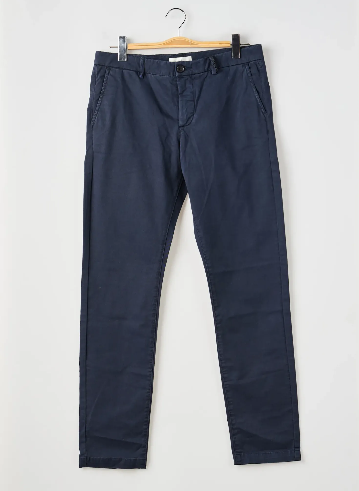 Pantalon Chino Ikks Bleu Taille Normale