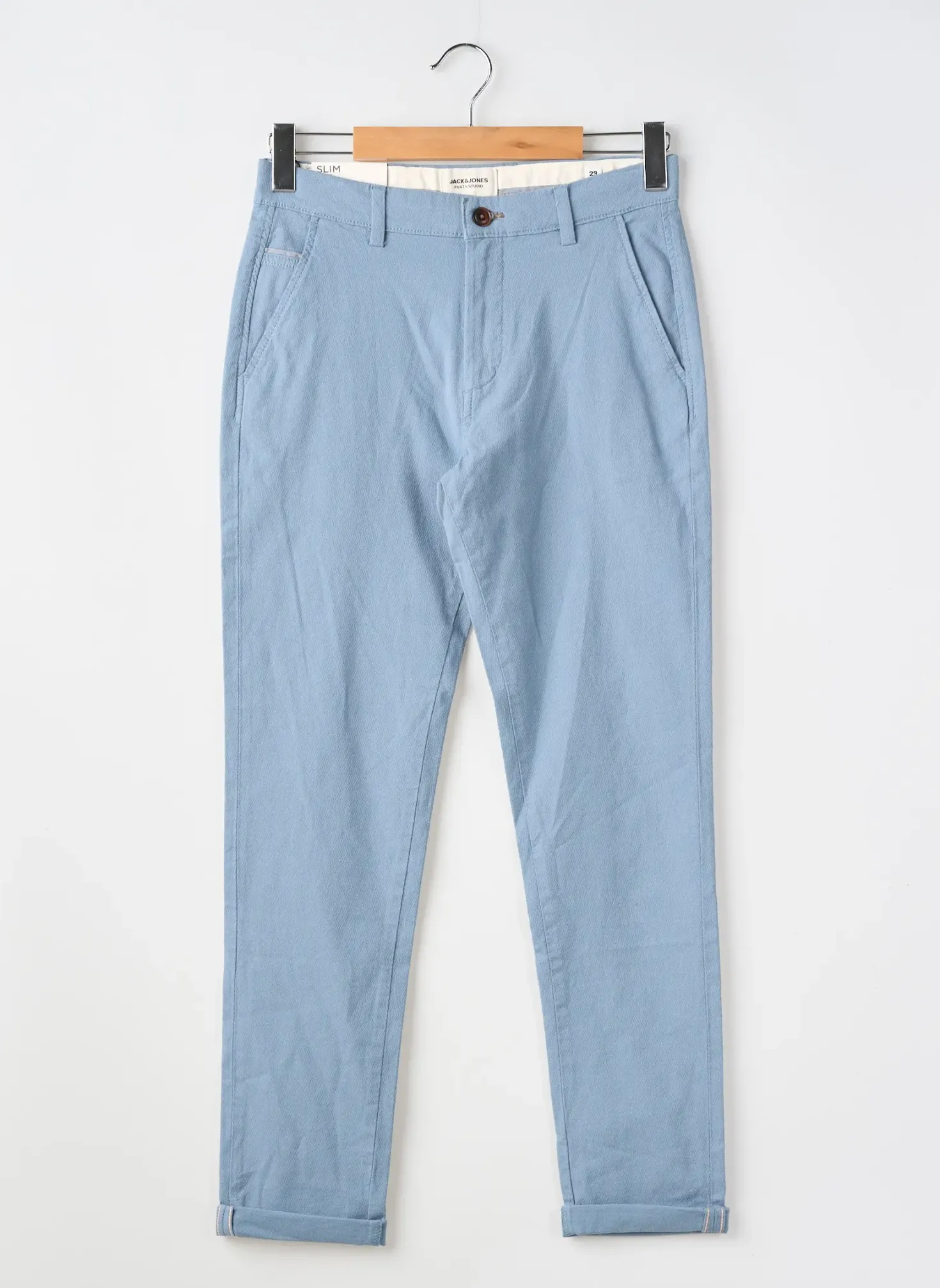 Pantalon Chino Jack & Jones Bleu Taille Normale