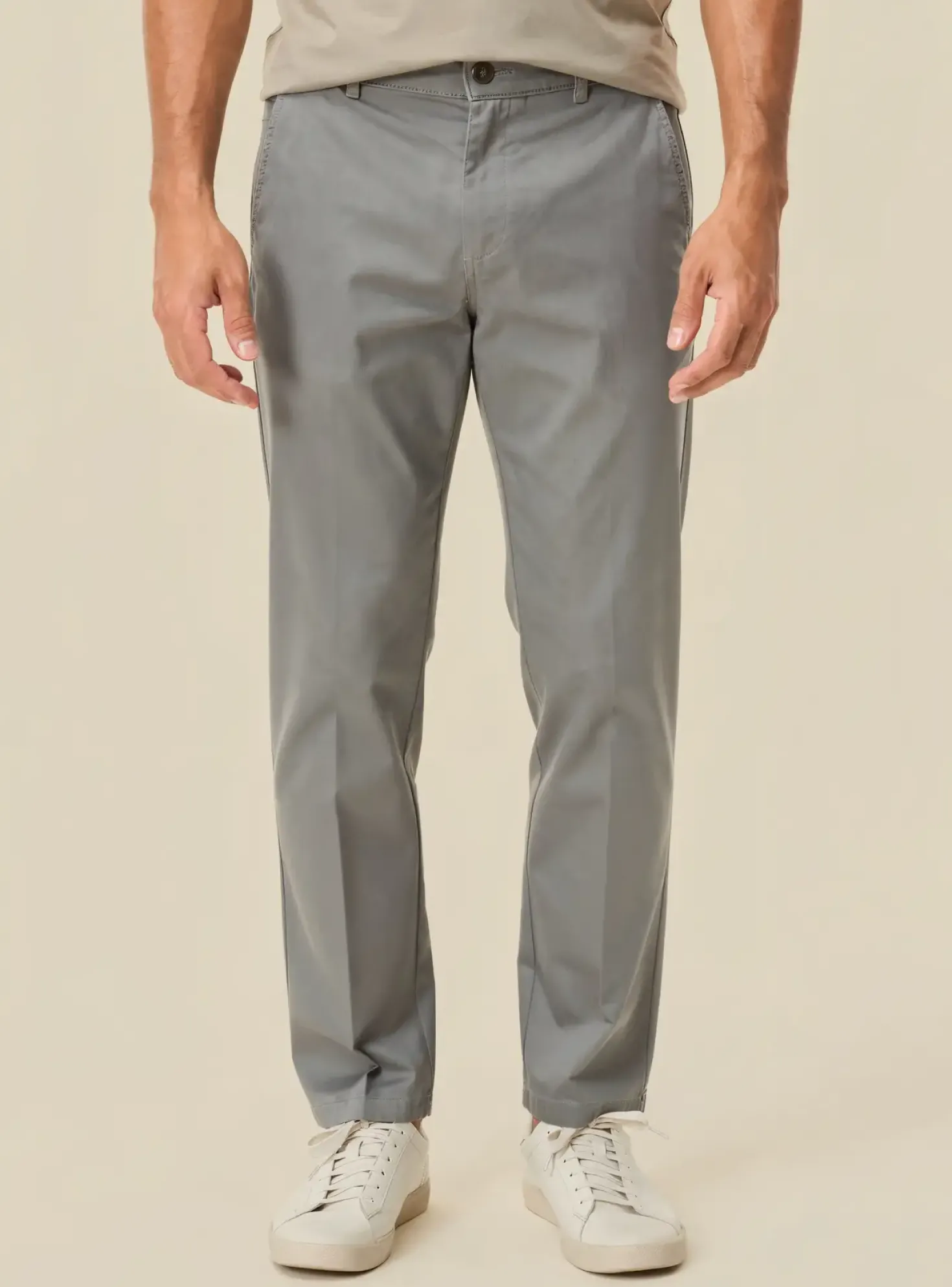 Pantalon Chino Jack & Jones Gris Taille Normale