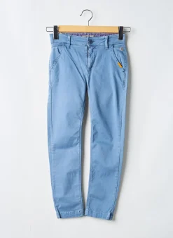 Pantalon Chino Japan Rags Bleu Taille Ajustable