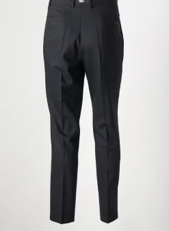Pantalon Chino Karl Lagerfeld Bleu Taille Haute