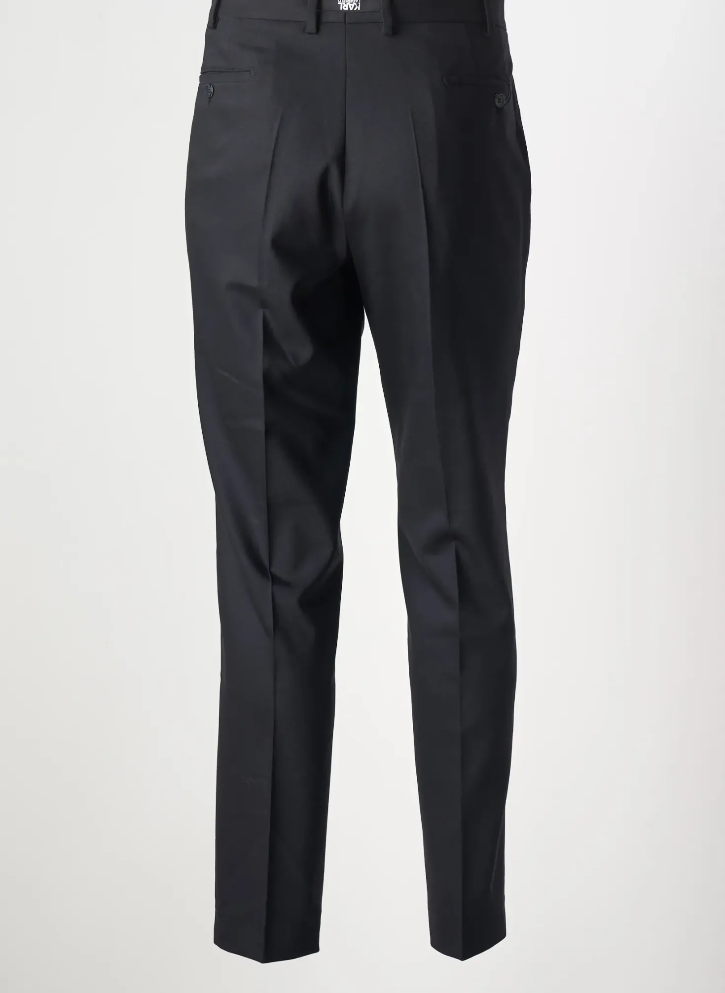 Pantalon Chino Karl Lagerfeld Bleu Taille Haute