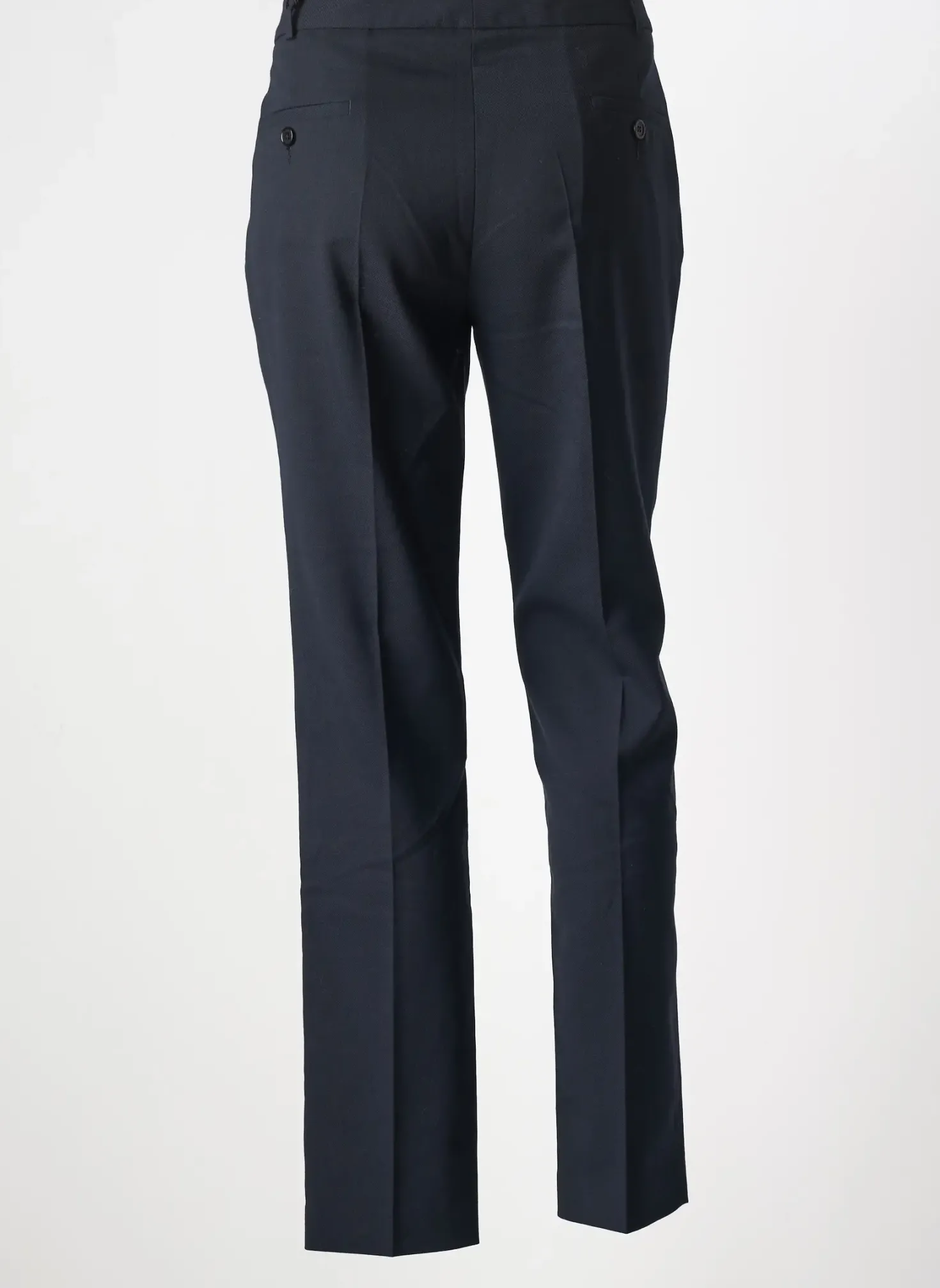 Pantalon Chino Leon & Harper Bleu Taille Haute