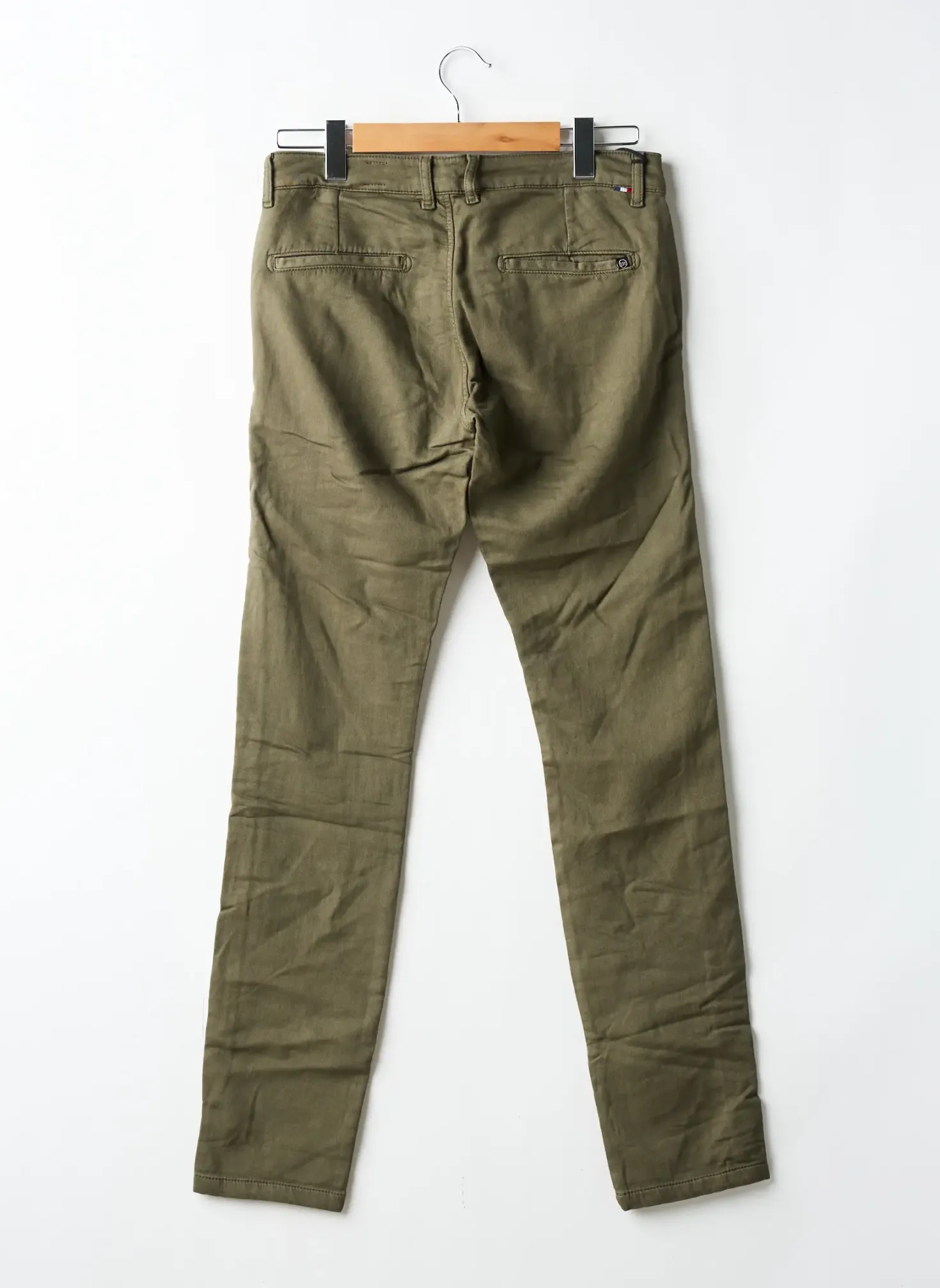 Pantalon Chino Le Temps Des Cerises Vert Taille Normale