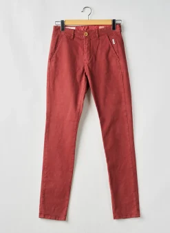 Pantalon Chino Maison Oscar Orange Taille Normale