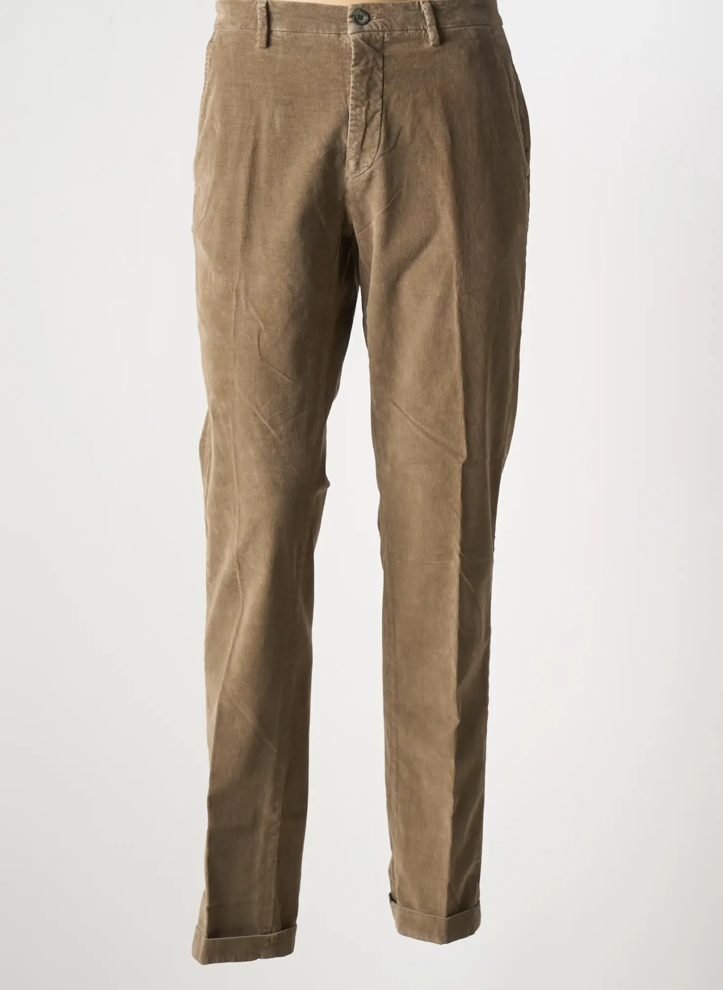 Pantalon Chino Masons Marron Taille Normale