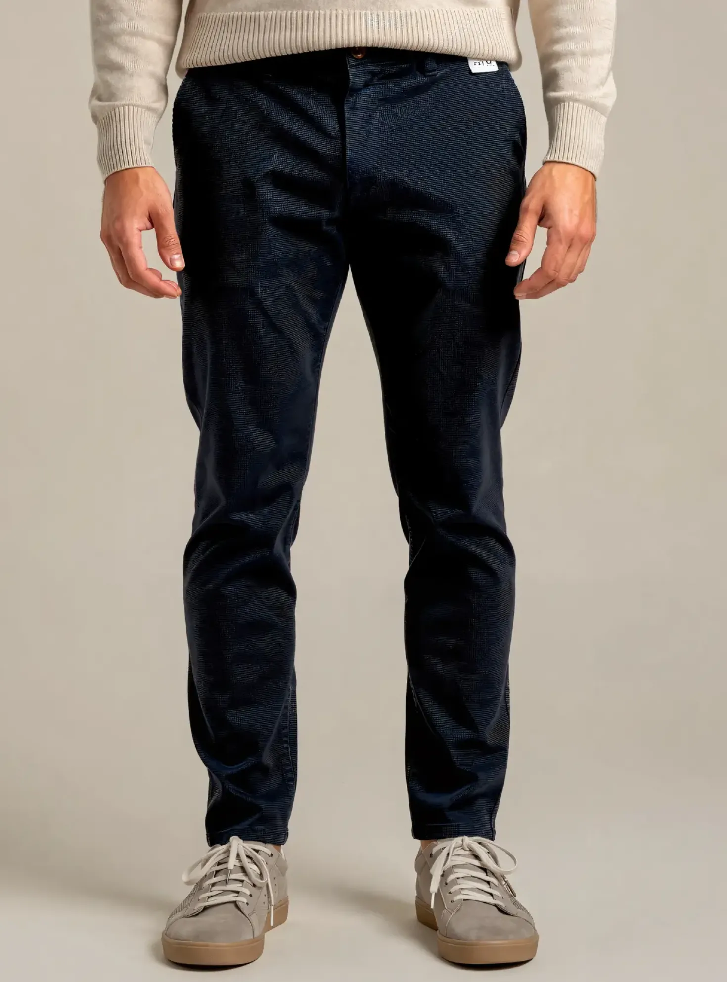 Pantalon Chino M5 By Meyer Bleu Taille Normale