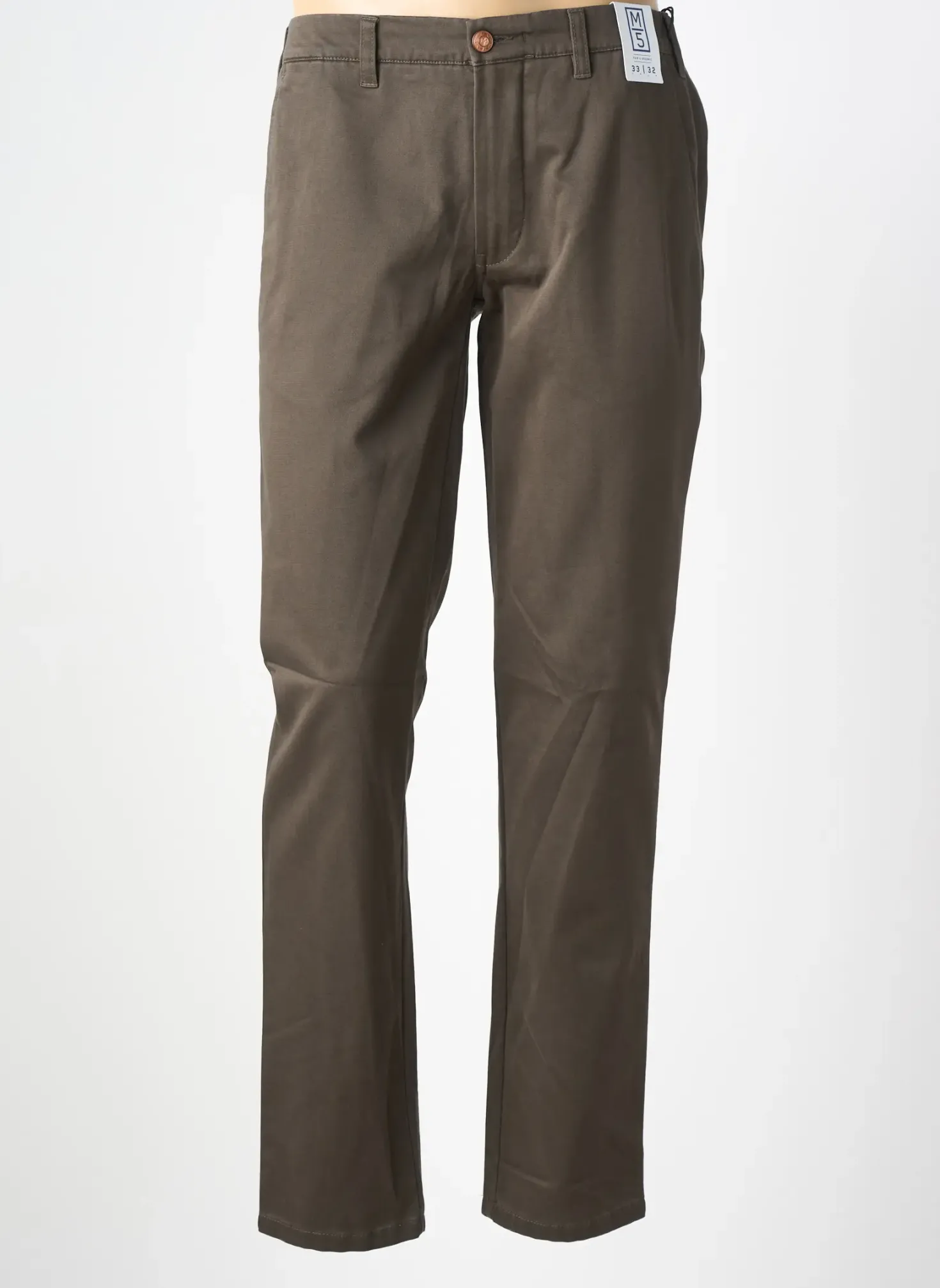 Pantalon Chino M5 By Meyer Vert Taille Normale