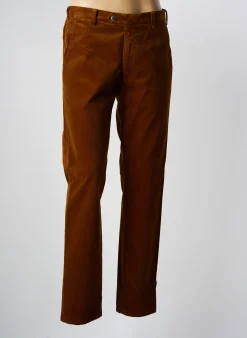 Pantalon Chino Meyer Marron Taille Normale