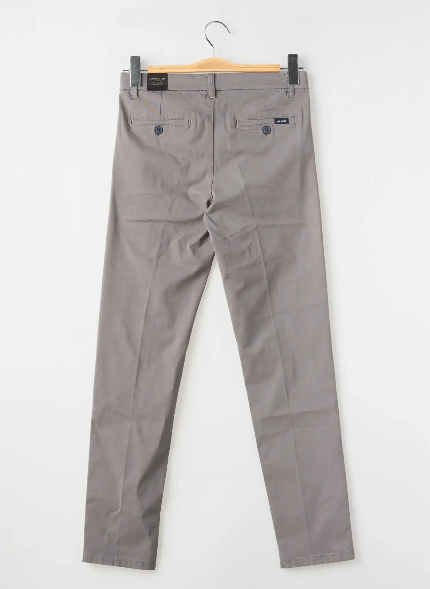 Pantalon Chino Nukutavake Gris Taille Ajustable