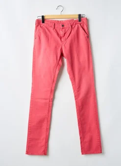 Pantalon Chino Pepe Jeans Rouge Taille Ajustable