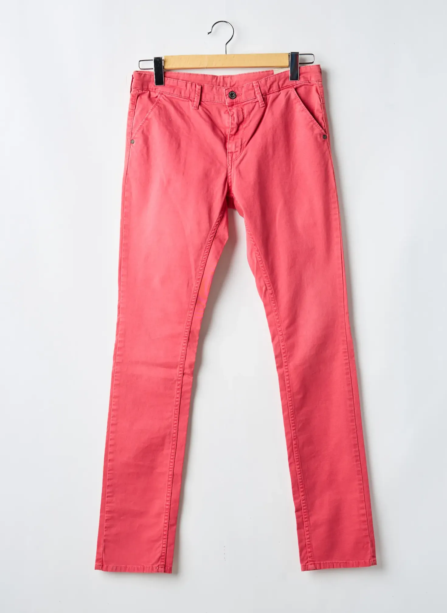 Pantalon Chino Pepe Jeans Rouge Taille Ajustable