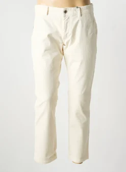 Pantalon Chino Pioneer Beige Taille Normale