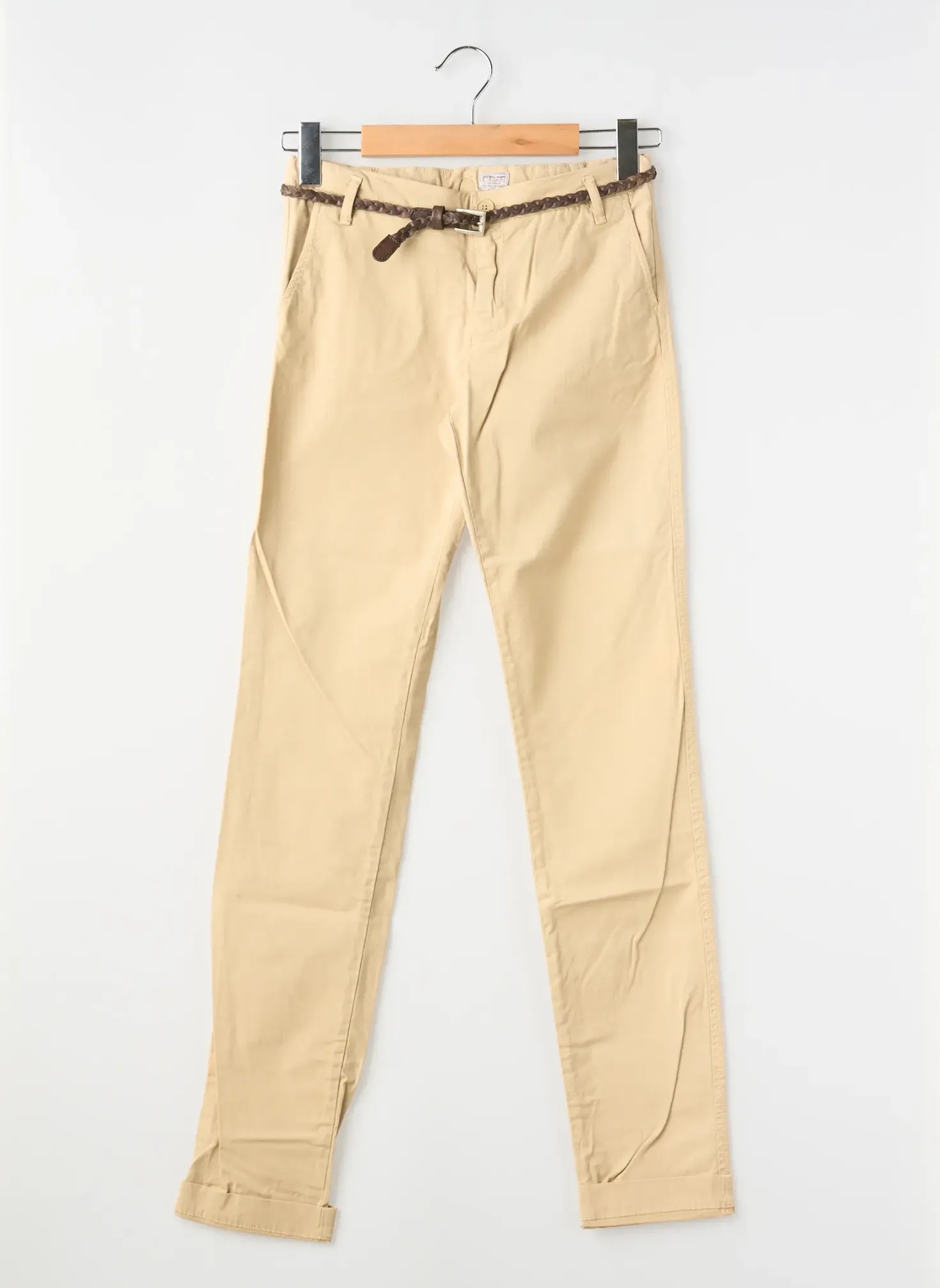 Pantalon Chino Teddy Smith Beige Taille Ajustable