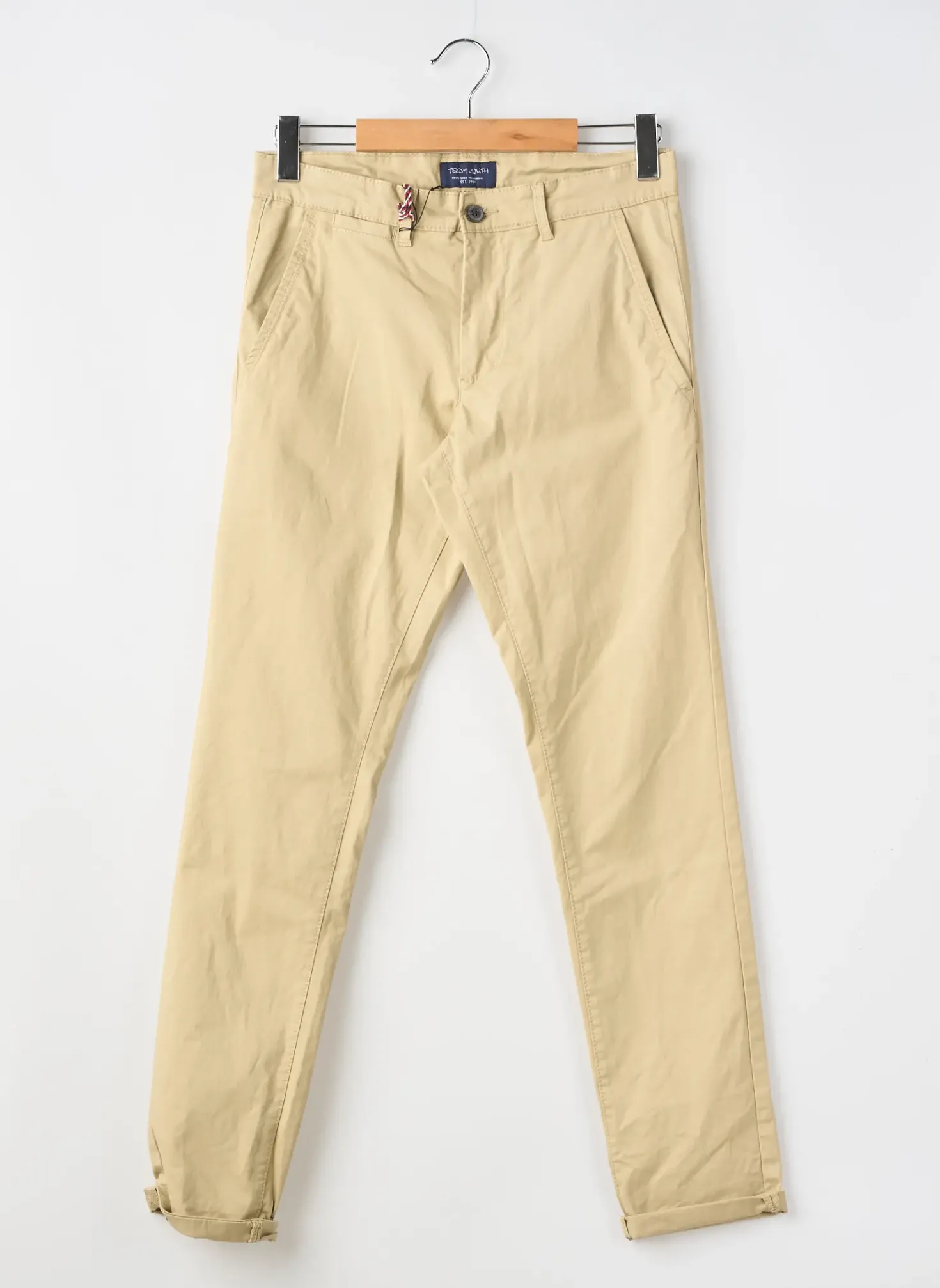 Pantalon Chino Teddy Smith Beige Taille Normale