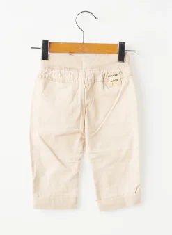 Pantalon Droit Boboli Beige Taille Élastique
