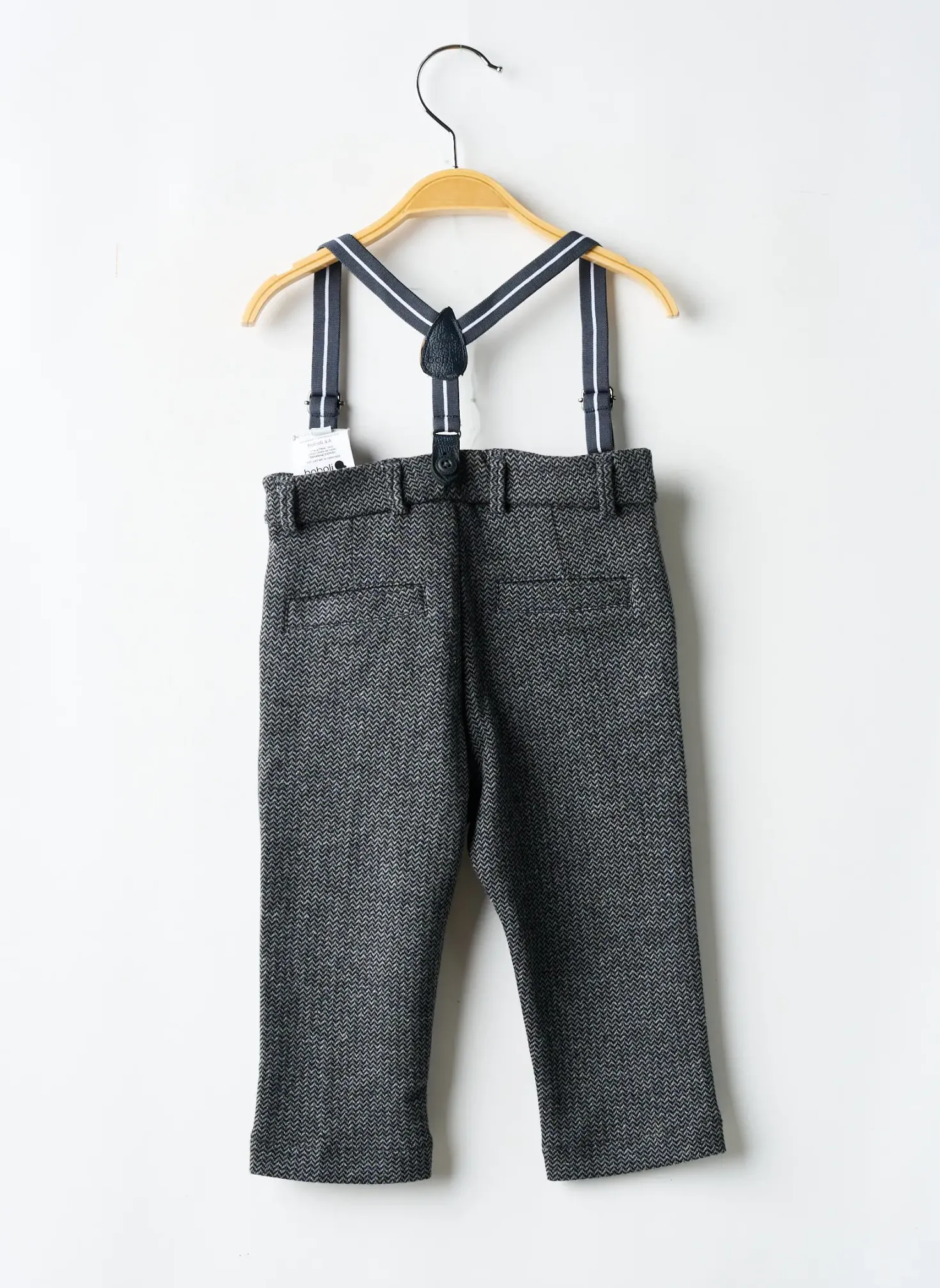 Pantalon Droit Boboli Gris Taille Ajustable