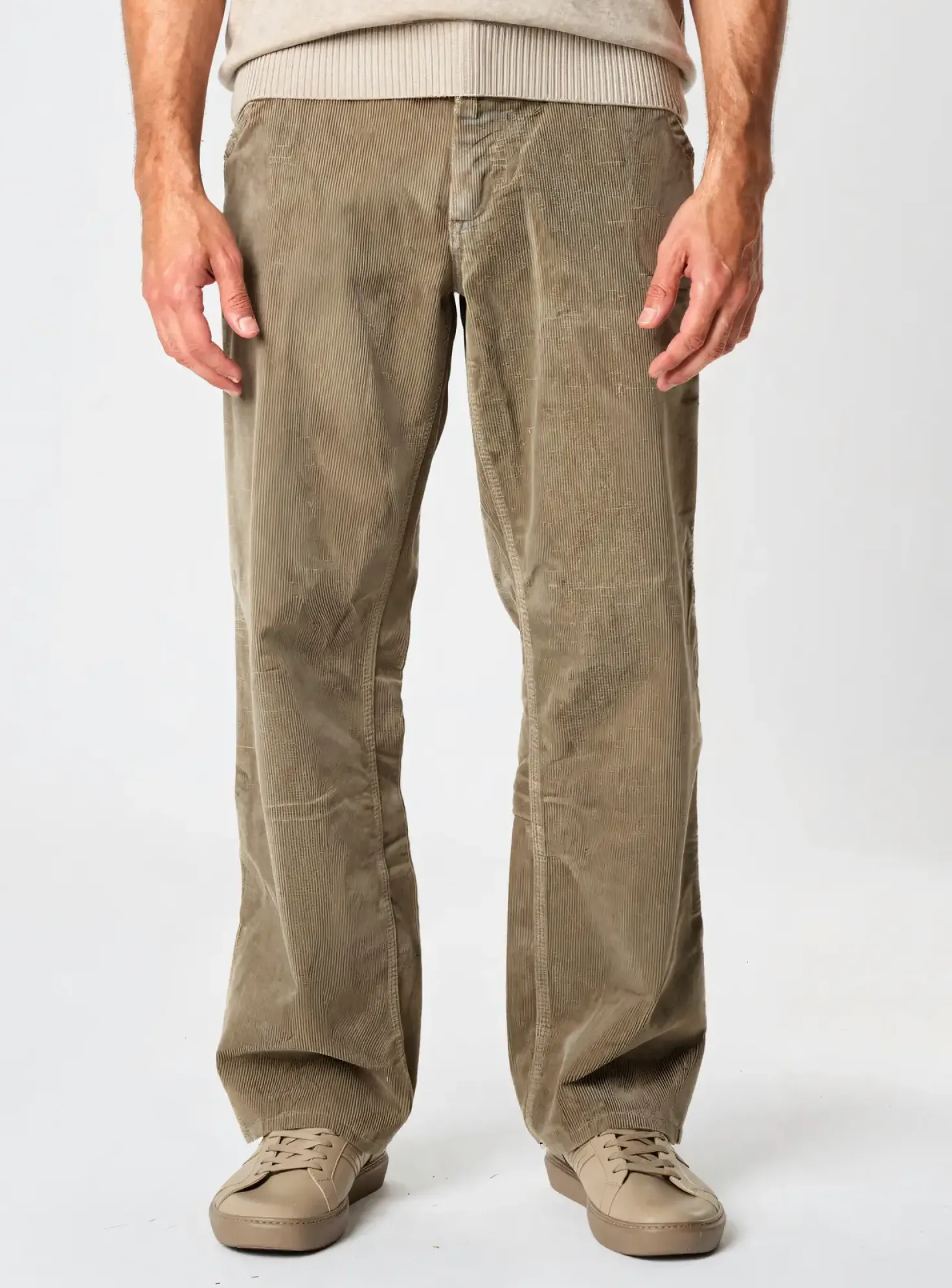 Pantalon Droit Carhartt Beige Taille Normale
