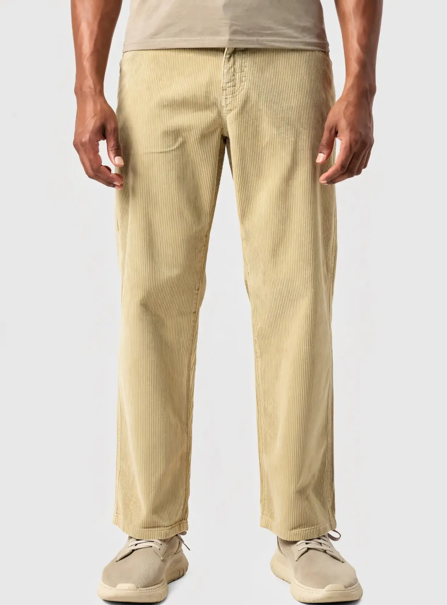 Pantalon Droit Closed Beige Taille Normale