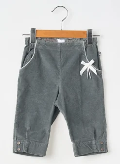 Pantalon Droit Coudemail Gris Taille Élastique