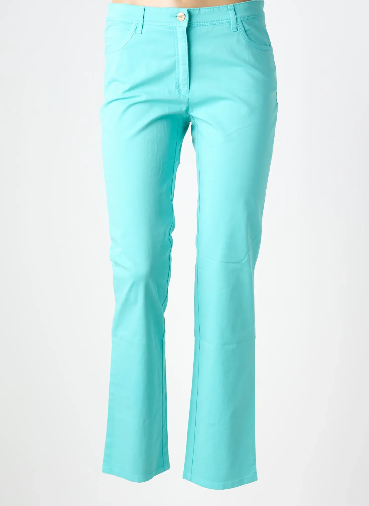 Pantalon Droit Couturist Bleu Taille Normale