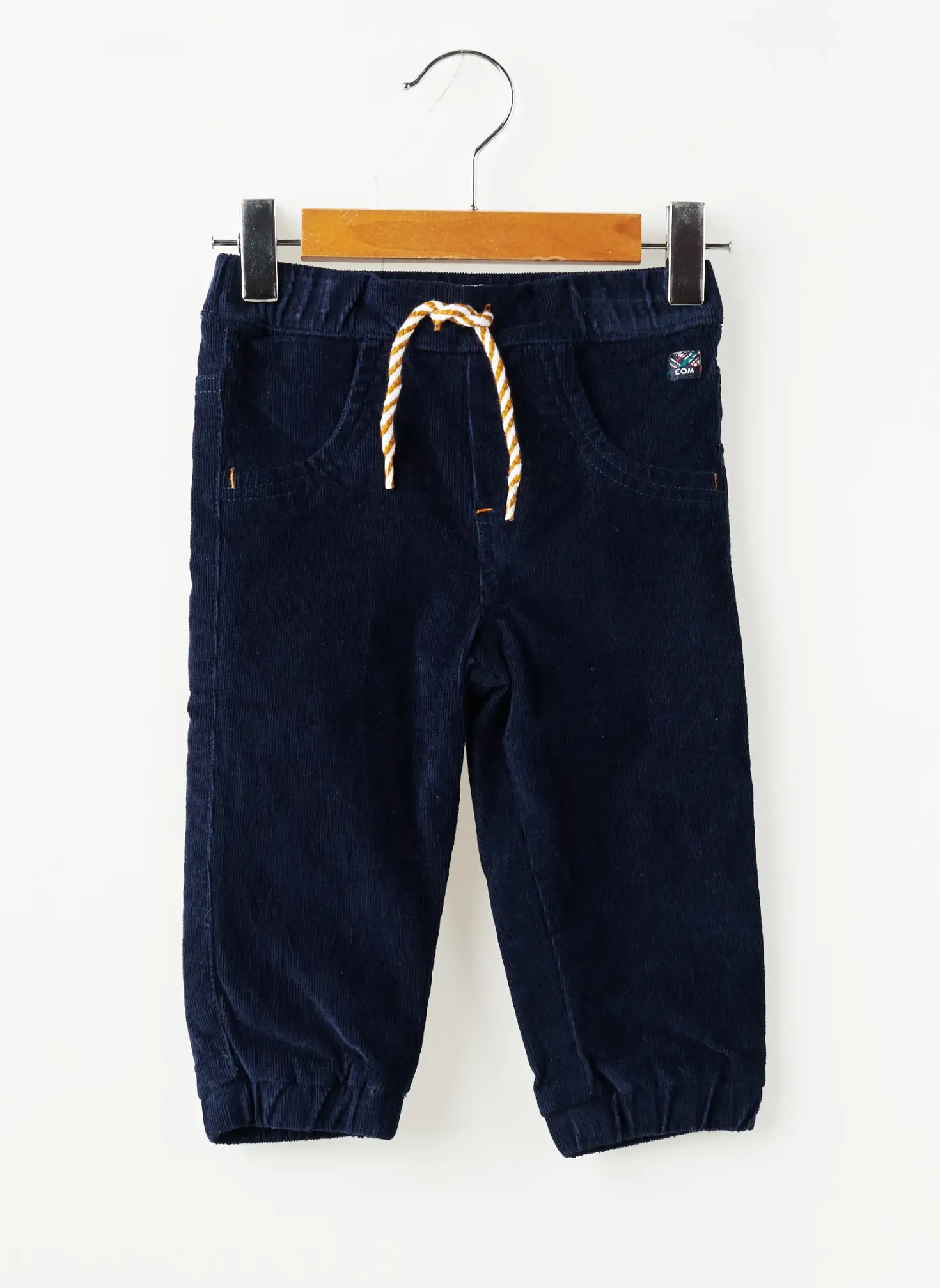 Pantalon Droit Elle Est Ou La Mer Bleu Taille Élastique